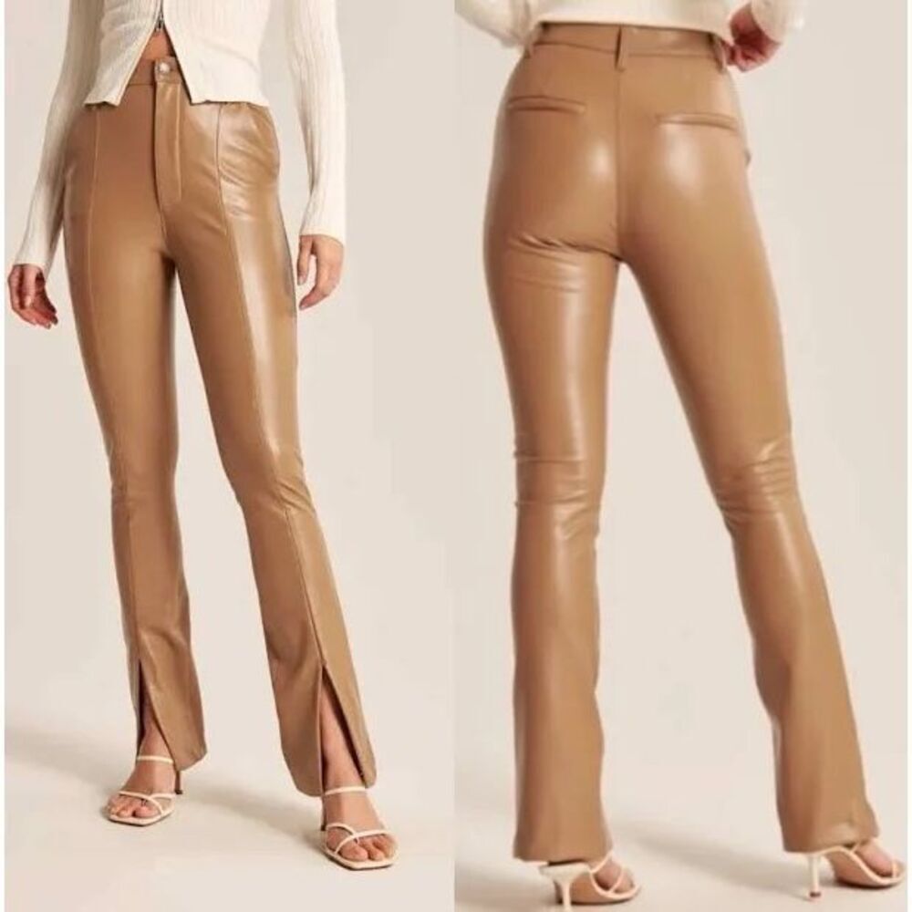 Abercrombie & Fitch Tan Straight Leg Pants